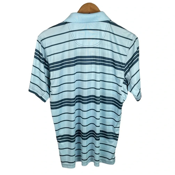 PO248 Mens Columbia Sun Protection Striped Performance Polo Shirt M - Picture 3 of 4